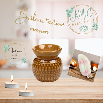 Brûleur texturé marron