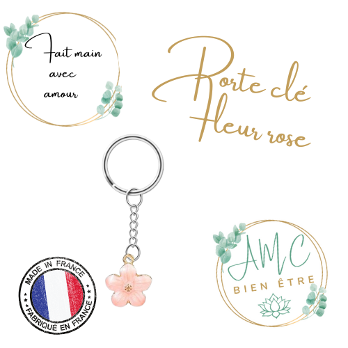 Porte clé fleurs