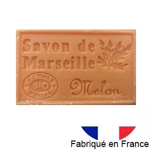 Savon de Marseille à l'huile d'olive BIO - parfum Melon