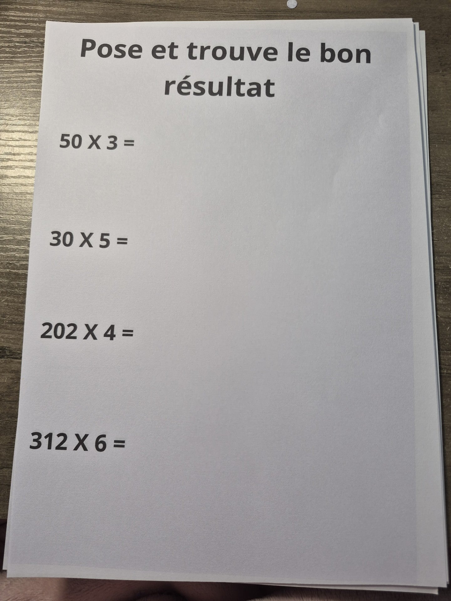 livret multiplication