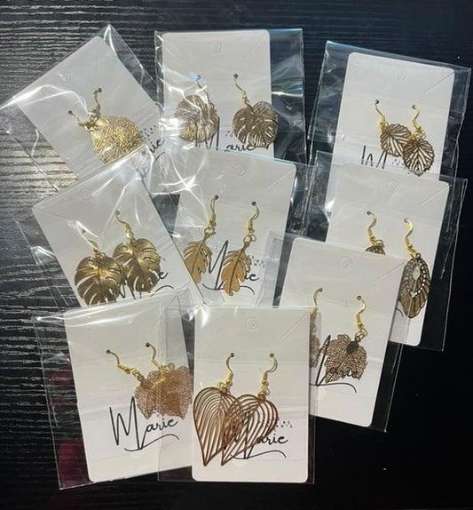 Boucles d'oreilles feuilles