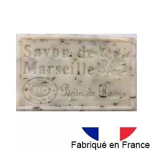 Savon de Marseille à l'huile d'olive BIO - parfum Pépin de Raisin