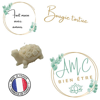 Bougie tortue à la demande