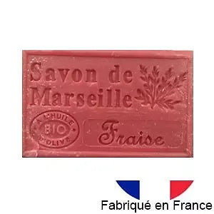 Savon de Marseille à l'huile d'olive  parfum fraise