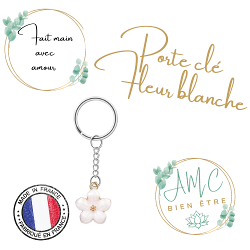 Porte clé fleurs
