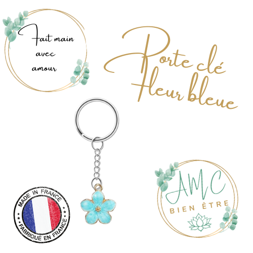 Porte clé fleurs