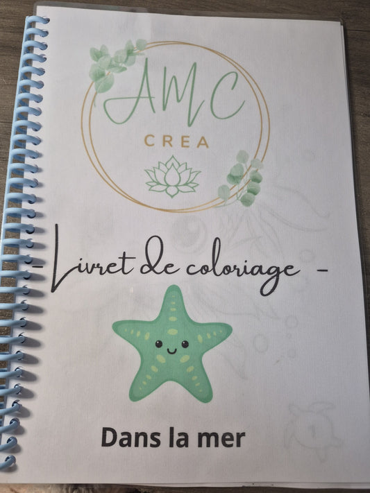 Livret de coloriage Dans la mer