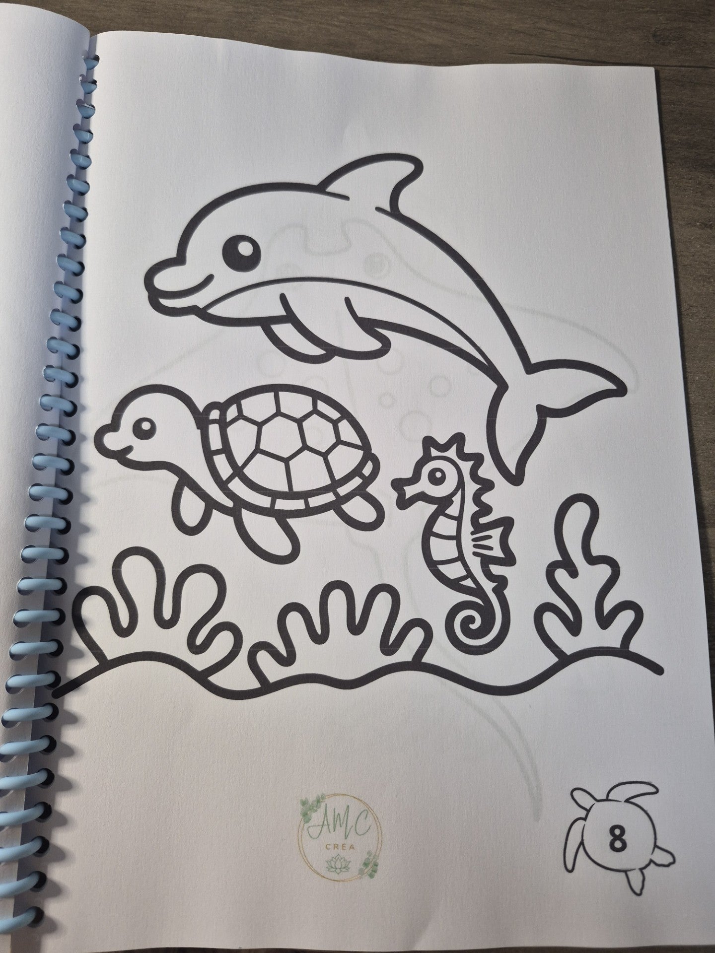 Livret de coloriage Dans la mer