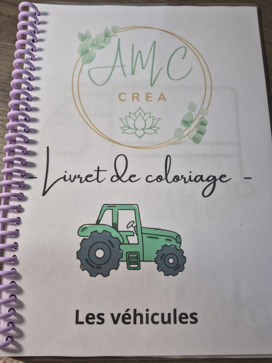 Livret de coloriage Les véhicules