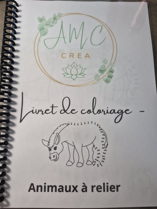 Livret de coloriage Les animaux à relier