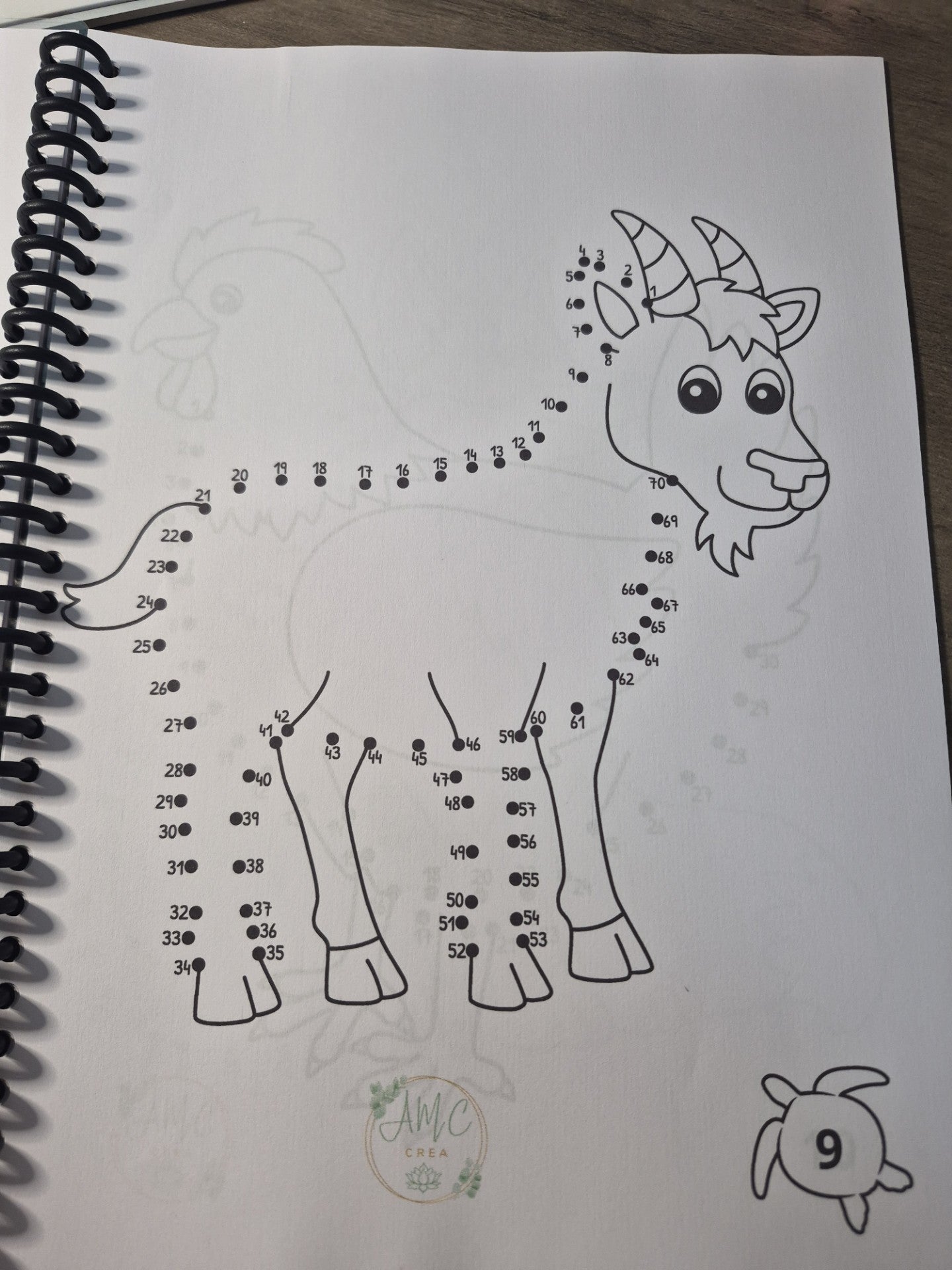 Livret de coloriage Les animaux à relier