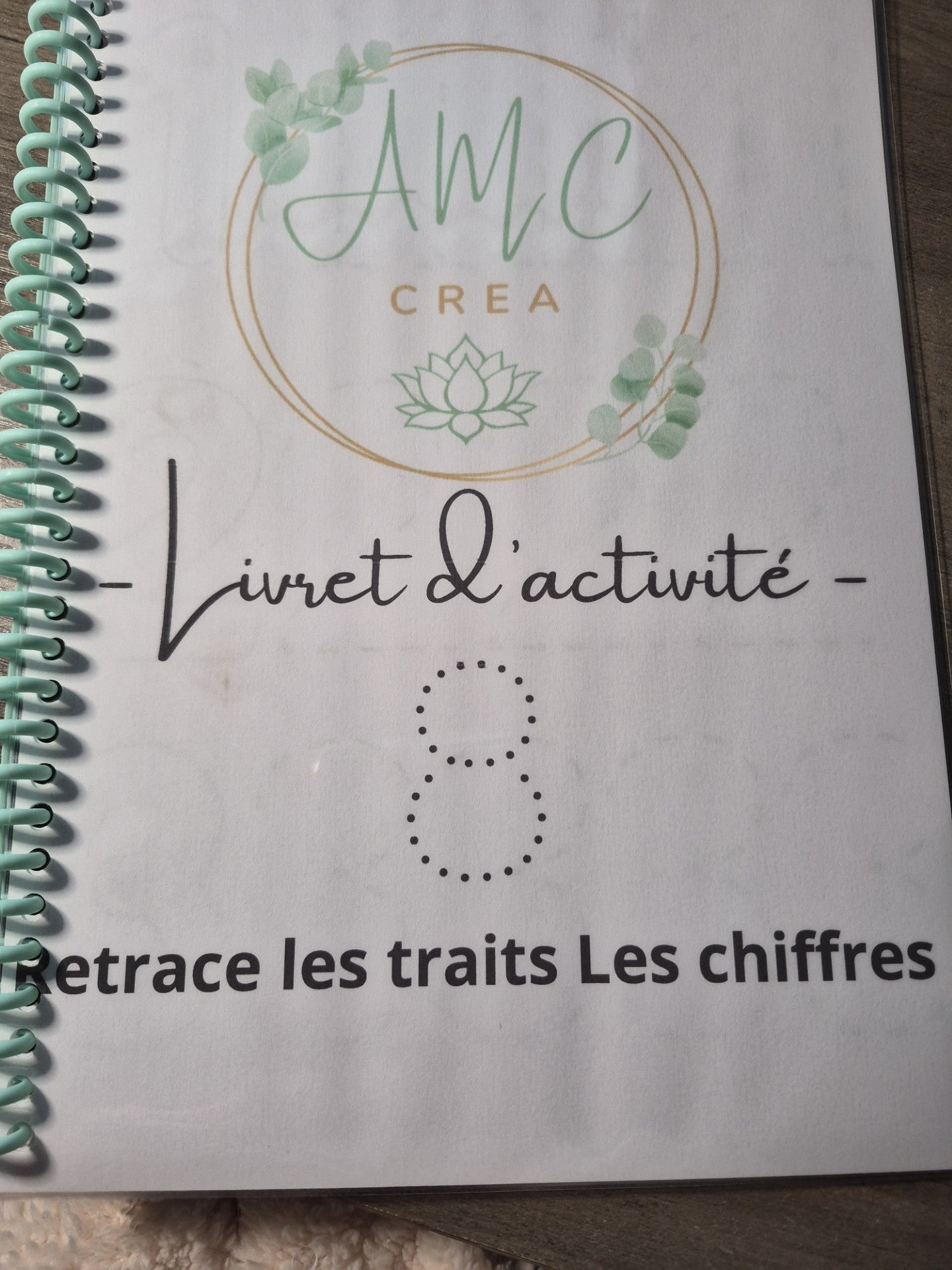 Livret d'activité Retrace les traits Les chiffres